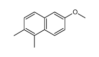 Naphthalene, 6-methoxy-1,2-dimethyl- (9CI)结构式