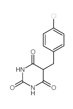 2,4,6(1H,3H,5H)-Pyrimidinetrione,5-[(4-chlorophenyl)methyl]- Structure