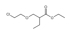 3-(2-chloroethoxy)-2-ethylpropionic acid ethyl ester Structure