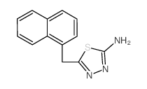 5-Naphthalen-1-ylmethyl-[1,3,4]thiadiazol-2-ylamine Structure
