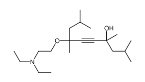 7-[2-(diethylamino)ethoxy]-2,4,7,9-tetramethyldec-5-yn-4-ol结构式