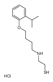 2-[4-(2-propan-2-ylphenoxy)butylamino]ethanethiol,hydrochloride Structure