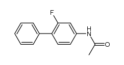 N-(2-fluoro-biphenyl-4-yl)-acetamide结构式