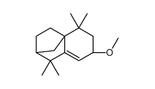 2H-2,4a-Methanonaphthalene,1,3,4,5,6,7-hexahydro-7-methoxy-1,1,5,5-tetramethyl-,(2S,4aR,7S) Structure