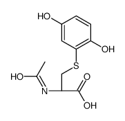 N-acetyl-S-(2,5-dihydroxyphenyl)cysteine结构式