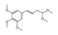 2,2-dimethoxy-N-((3',4',5'-trimethoxyphenyl)methylene)ethylamine结构式