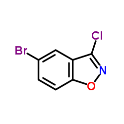 5-溴-3-氯苯并[d]异噁唑结构式