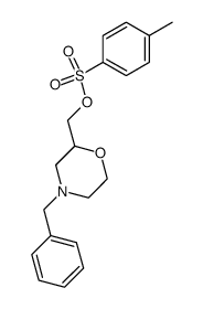 4-benzyl-2-(toluene-p-sulphonyloxymethyl)morpholine结构式