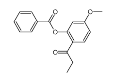 1-(2-benzoyloxy-4-methoxy-phenyl)-propan-1-one结构式