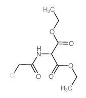 Propanedioic acid,2-[(2-chloroacetyl)amino]-, 1,3-diethyl ester Structure