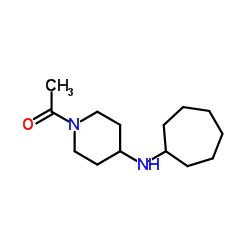 1-[4-(Cycloheptylamino)-1-piperidinyl]ethanone Structure