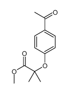 methyl 2-(4-acetylphenoxy)-2-methylpropanoate结构式