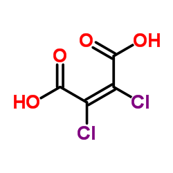 (2Z)-2,3-Dichloro-2-butenedioic acid结构式