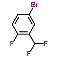 4-溴-2-二氟甲基-1-氟苯结构式