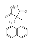 2-methyl-2-(naphthalen-1-ylmethyl)propanedioic acid结构式