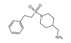 C-[1-(2-phenyl-ethanesulfonyl)-piperidin-4-yl]-methylamine Structure