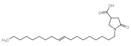 1-(octadec-9-enyl)-5-oxopyrrolidine-3-carboxylic acid结构式