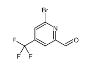 6-bromo-4-(trifluoromethyl)pyridine-2-carbaldehyde结构式