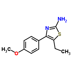 5-Ethyl-4-(4-methoxyphenyl)-1,3-thiazol-2-amine Structure