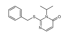 2-benzylsulfanyl-3-propan-2-ylpyrimidin-4-one Structure