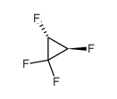 trans-1,1,2,3-tetrafluorocyclopropane Structure
