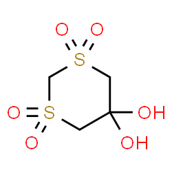1,3-Dithiane-5,5-diol, 1,1,3,3-tetraoxide (9CI)结构式