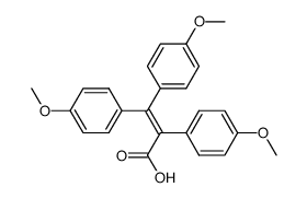 2,3,3-tris-(4-methoxy-phenyl)-acrylic acid Structure