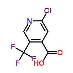 2-氯-5-三氟甲基吡啶-4-甲酸结构式