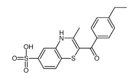 2-(4-ethylbenzoyl)-3-methyl-4H-1,4-benzothiazine-6-sulfonic acid Structure