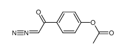 α-diazo-p-acetoxyacetophenone结构式