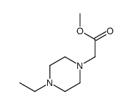 1-Piperazineaceticacid,4-ethyl-,methylester(9CI)结构式