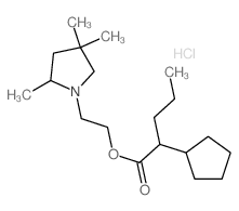 2-(2,4,4-trimethylpyrrolidin-1-yl)ethyl 2-cyclopentylpentanoate Structure