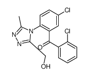 2',5-dichloro-2-(3-hydroxymethyl-5-methyl-4H-1,2,4-triazol-4-yl)benzophenone Structure