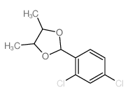 1,3-Dioxolane,2-(2,4-dichlorophenyl)-4,5-dimethyl-结构式