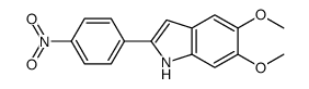 5,6-dimethoxy-2-(4-nitrophenyl)-1H-indole Structure