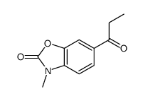 3-methyl-6-propanoyl-1,3-benzoxazol-2-one结构式