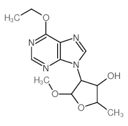 4-(6-ethoxypurin-9-yl)-5-methoxy-2-methyl-oxolan-3-ol picture
