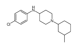 N-(4-chlorophenyl)-1-(3-methylcyclohexyl)piperidin-4-amine结构式