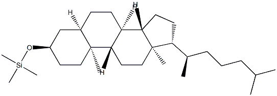 3α-Trimethylsilyloxy-5β-cholestane结构式