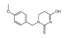 1-[(4-methoxyphenyl)methyl]-2-sulfanylidene-1,3-diazinan-4-one结构式