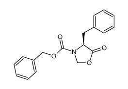 (4S)-4-benzyl-5-oxo-1,3-oxazolidine-3-carboxylic acid benzyl ester Structure