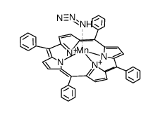 azidomanganese(III) meso-tetraphenylporphyrin Structure