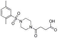 4-[4-[(2,5-dimethylphenyl)sulfonyl]piperazin-1-yl]-4-oxobutanoic acid结构式