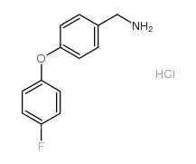 4-(4-氟苯氧基)苄胺 盐酸盐结构式