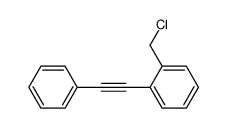 1-(chloromethyl)-2-(phenylethynyl)benzene Structure