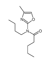 N-butyl-N-(4-methyl-1,3-oxazol-2-yl)pentanamide结构式