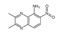 2,3-dimethyl-6-nitroquinoxalin-5-amine结构式