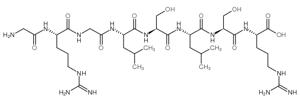 H-Gly-Arg-Gly-Leu-Ser-Leu-Ser-Arg-OH structure