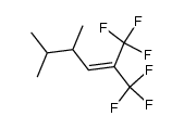 1,1,1-trifluoro-4,5-dimethyl-2-trifluoromethyl-hex-2-ene结构式