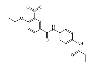 4-ethoxy-3-nitro-N-[4-(propanoylamino)phenyl]benzamide Structure